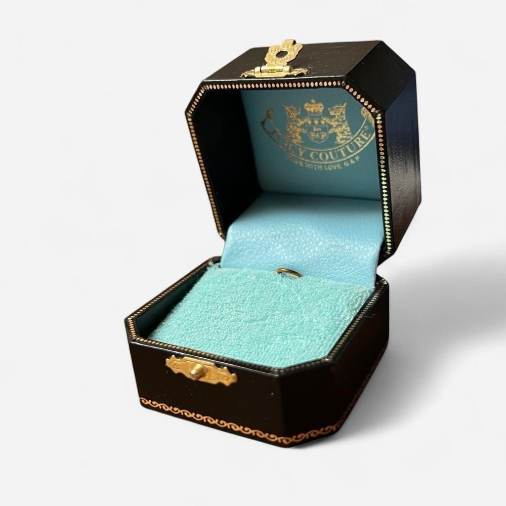 2004–2006 Vintage Juicy Couture Blue Velour EMPTY Charm Box